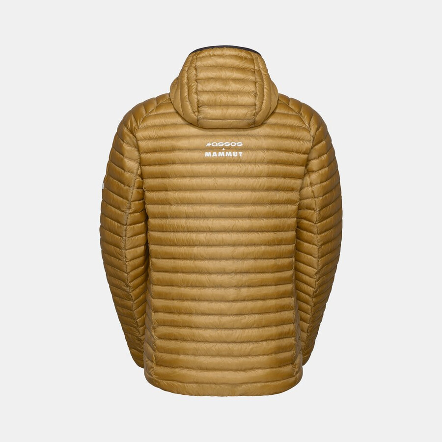 jaqueta com capuz assos x mammut aenergy in masculina natural-marrom-bege