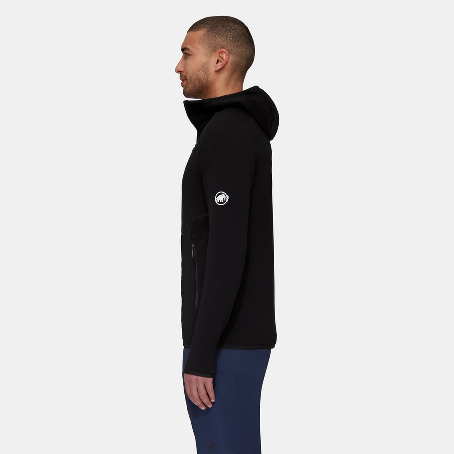 jaqueta com capuz aconcagua ml masculina cor verde-azulado escuro.