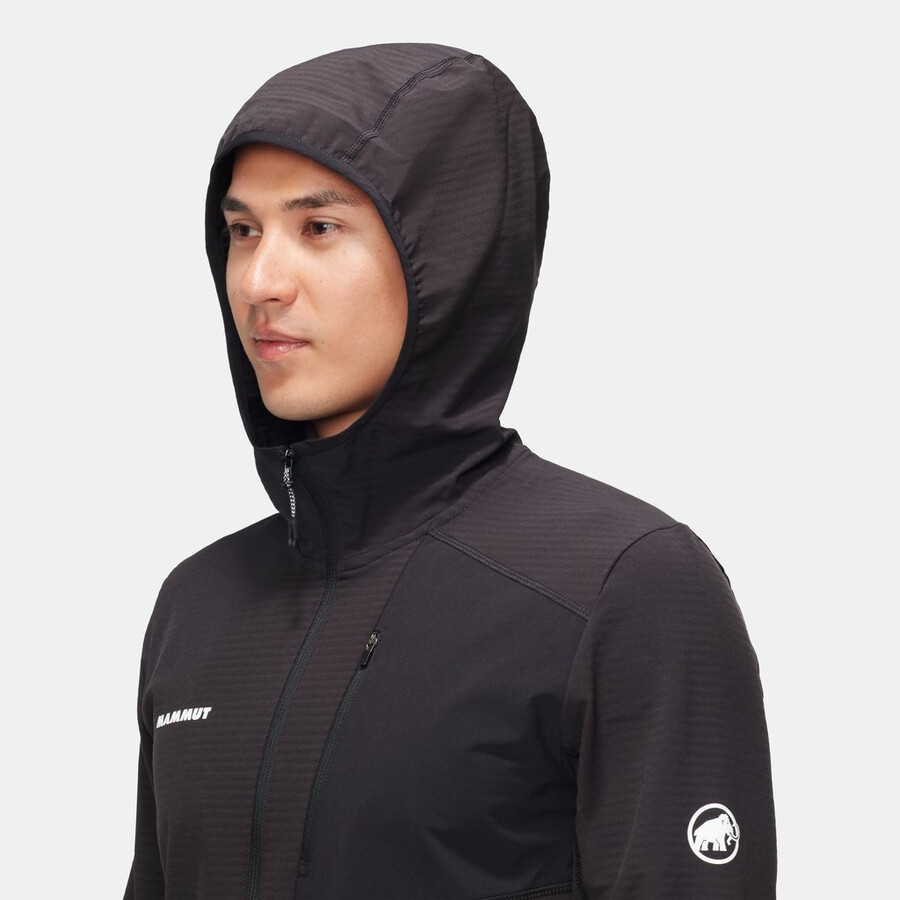 madris light ml half zip hoody masculino preto