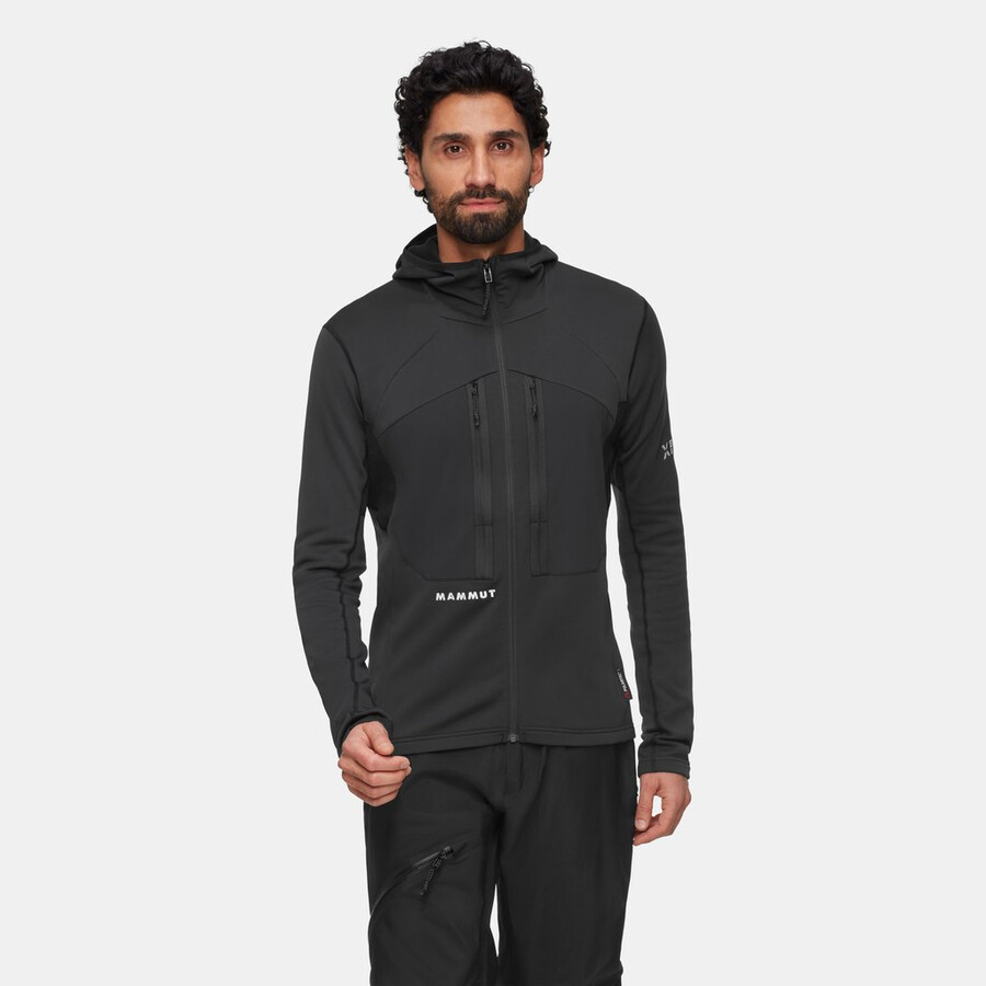 jaqueta com capuz eiger nordwand advanced ml masculina preta