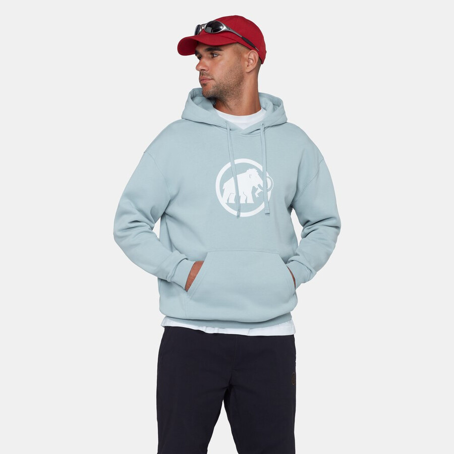 mammut base ml hoody masculino clássico nebla