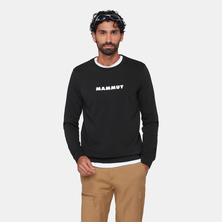 camiseta mammut core ml masculina com gola redonda e logo preto