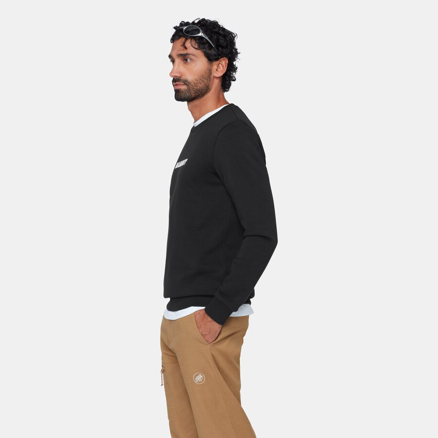 camiseta mammut core ml masculina com gola redonda e logo preto