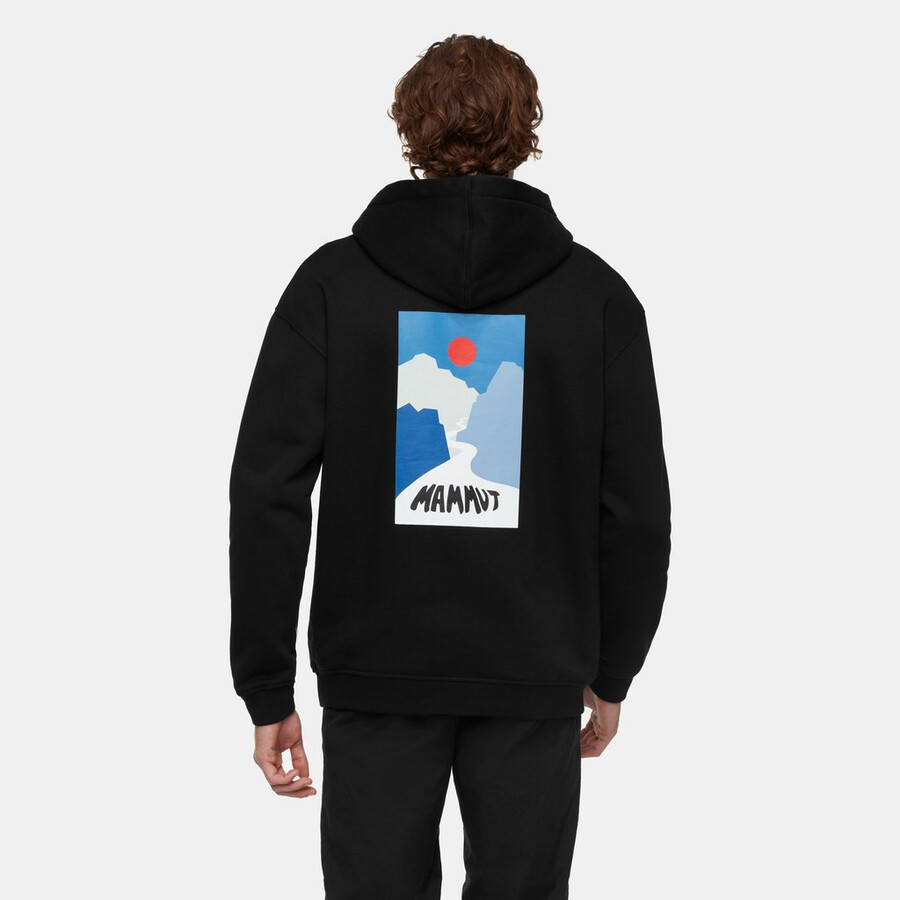mammut base ml hoody masculino valley preto