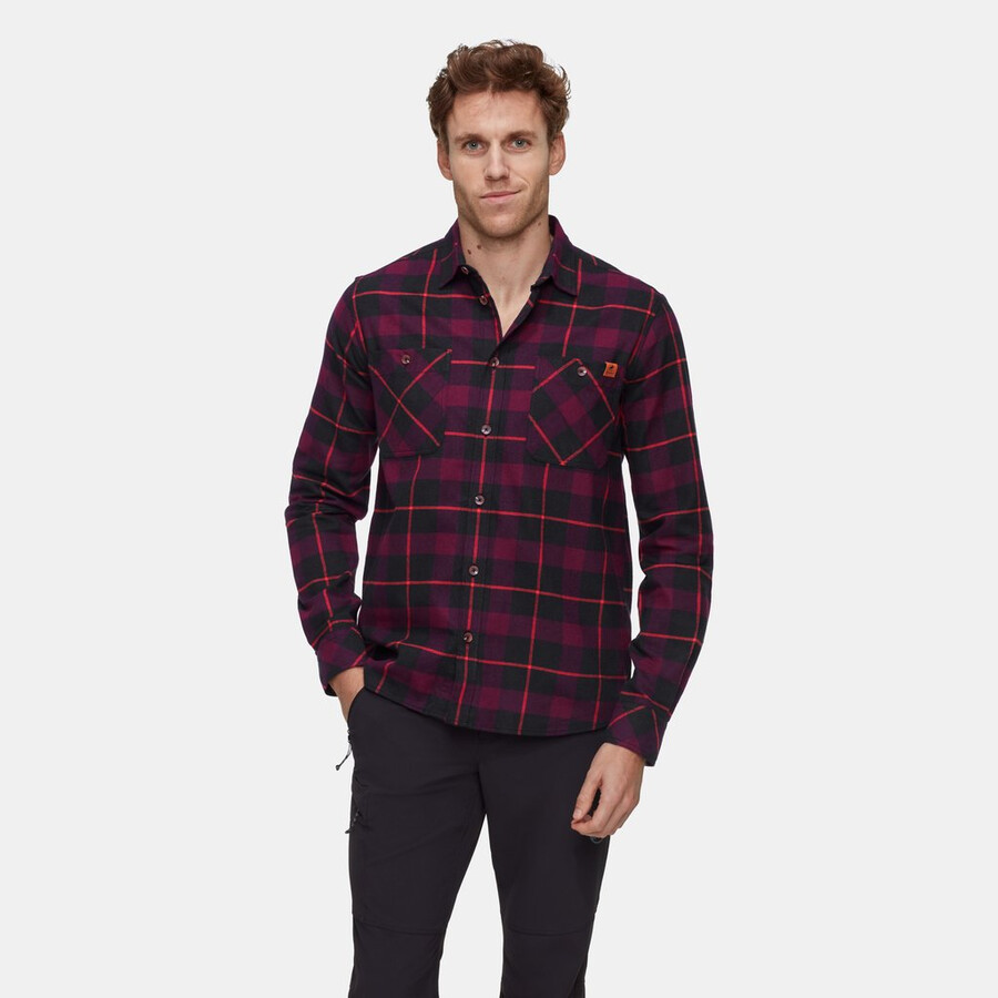 camisa manga comprida alvra masculina preta-vin