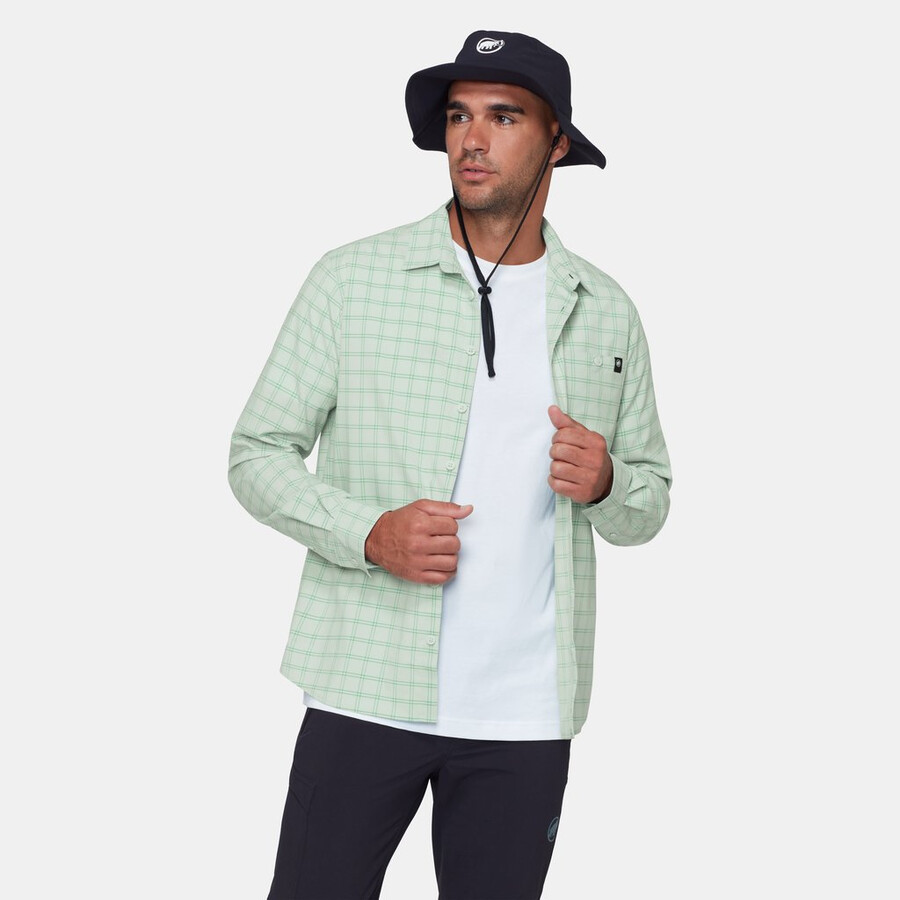 lenni camisa manga comprida masculina aço-preto