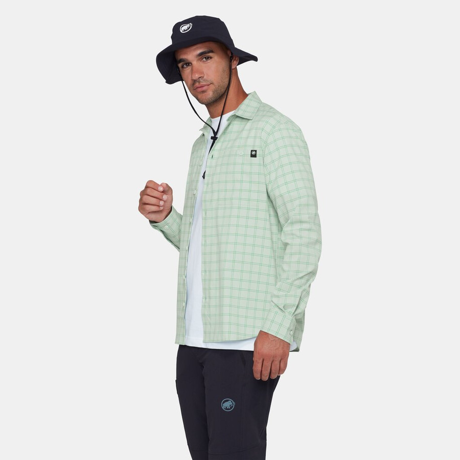 lenni camisa manga comprida masculina aço-preto