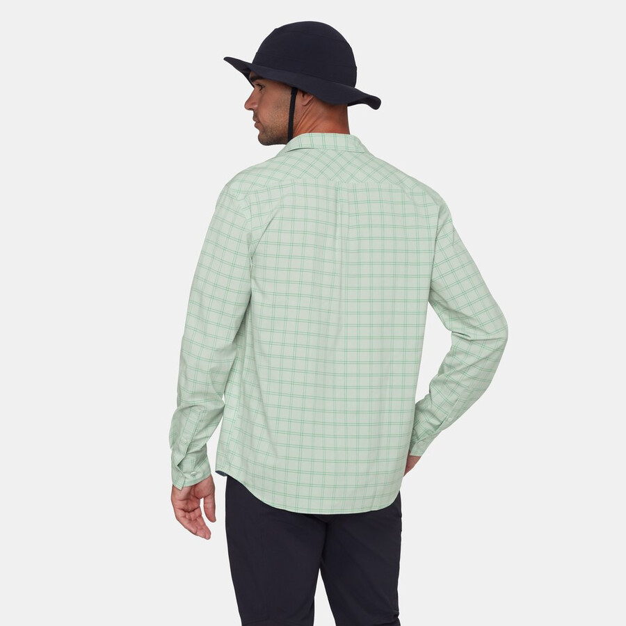 lenni camisa manga comprida masculina aço-preto