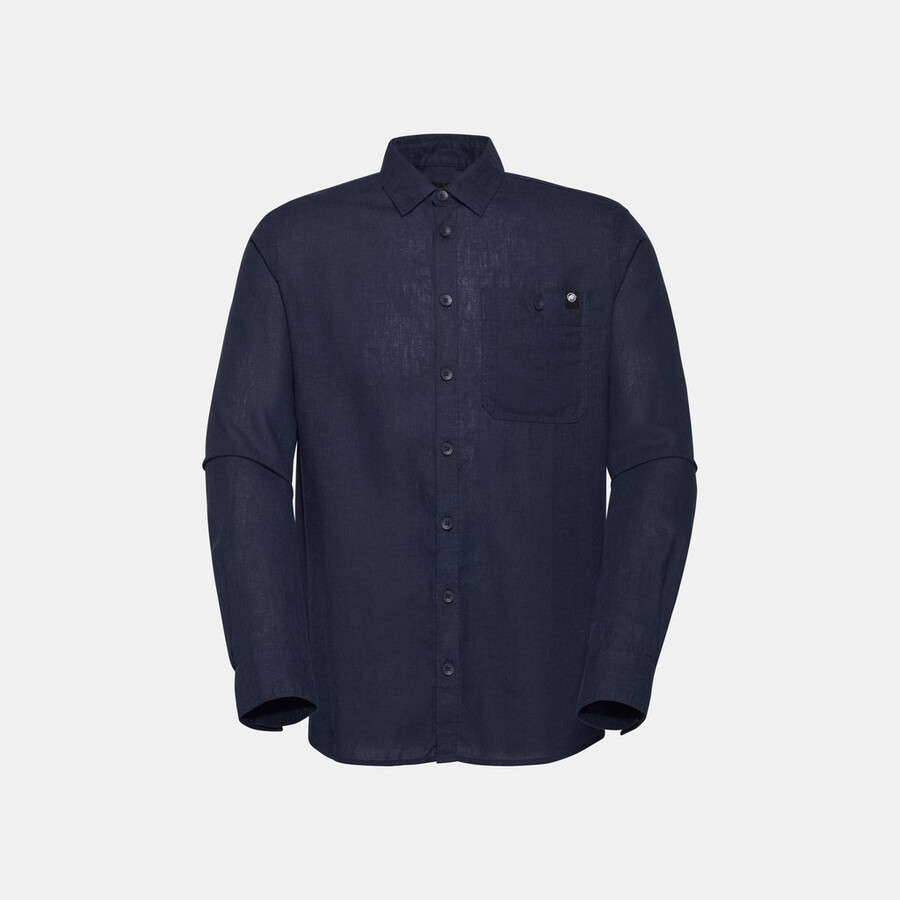 alvra camisa manga longa verão masculina marinha