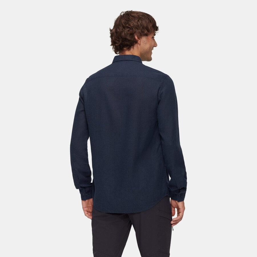 alvra camisa manga longa verão masculina marinha