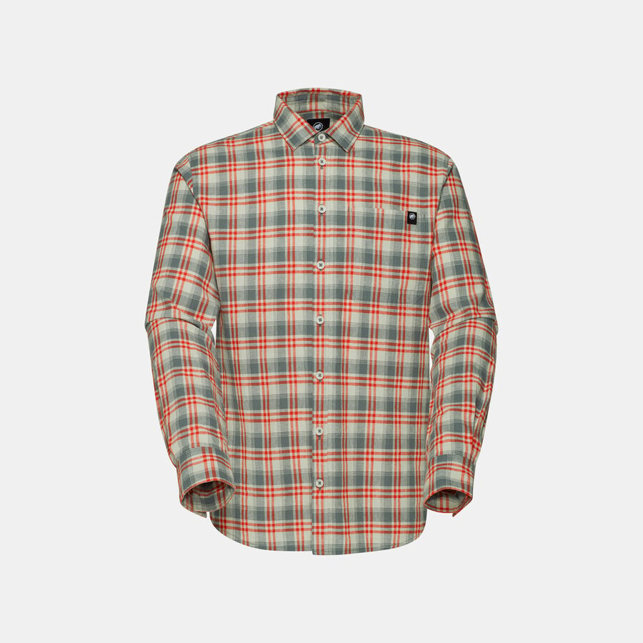 camisa de manga comprida trovat summer para homem cor prata sálvia-vermelho mamute