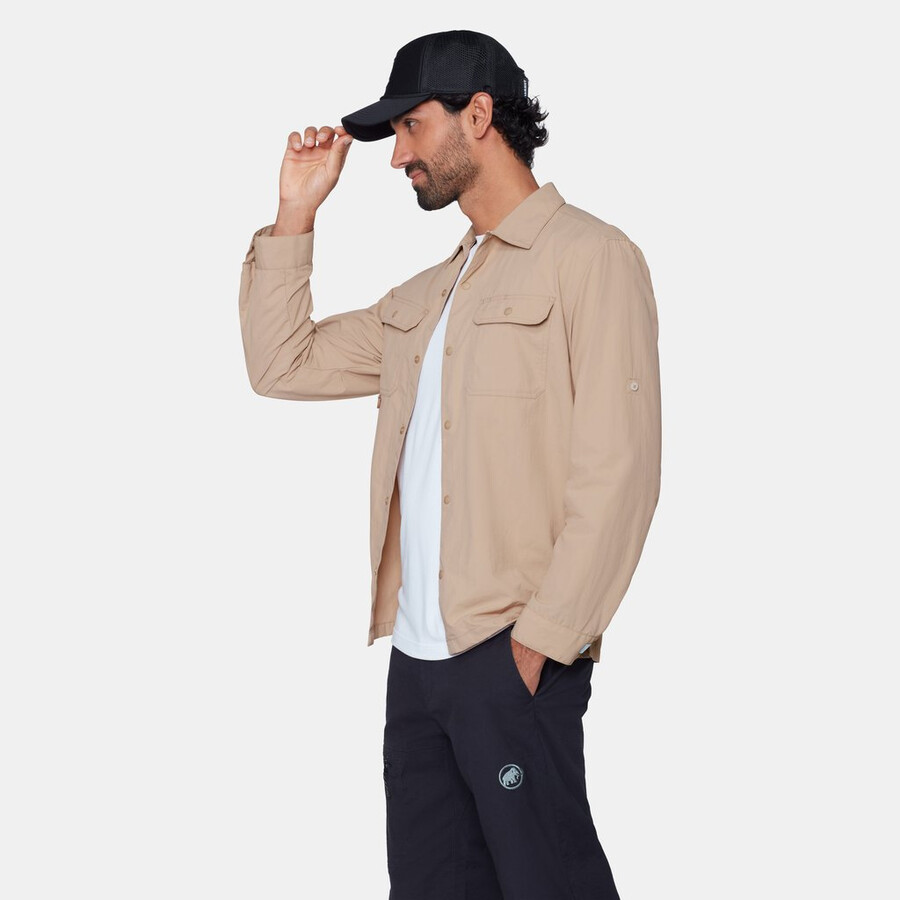 camisa de manga comprida highland para homem savannah