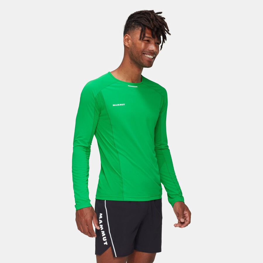 camiseta masculina aenergy fl de manga comprida preta