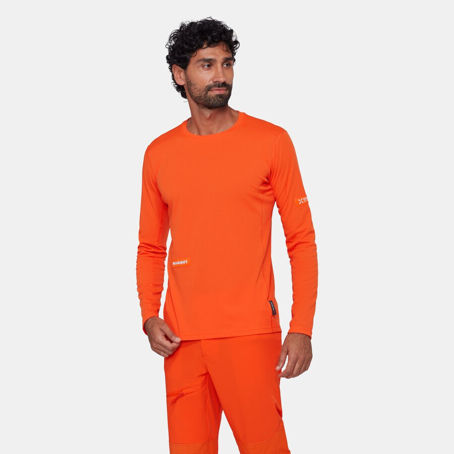 eiger nordwand fl manga comprida masculina eiger laranja