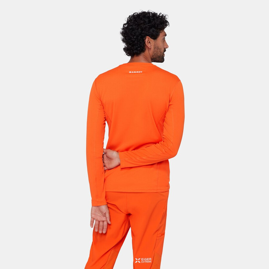 eiger nordwand fl manga comprida masculina eiger laranja