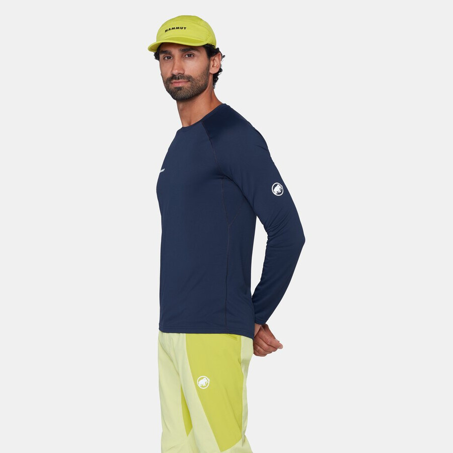 ducan fl manga longa masculino marinho