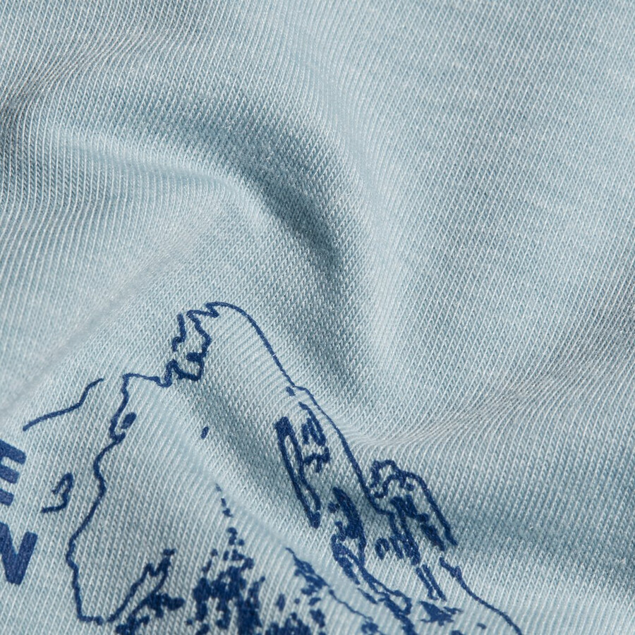 camiseta de manga comprida mountain masculina azul mlisalphorn nebla