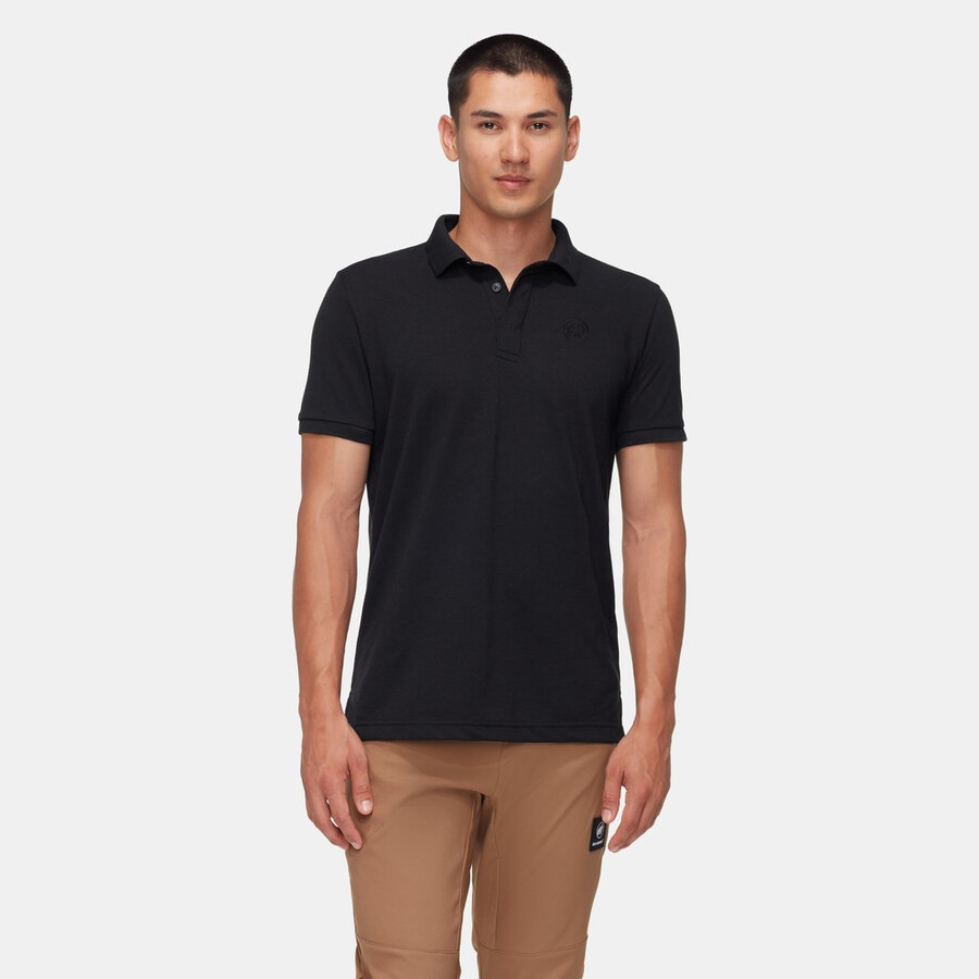 polo mammut logo masculina preta