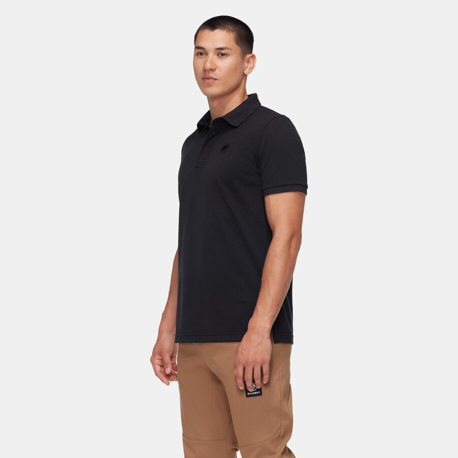 polo mammut logo masculina preta