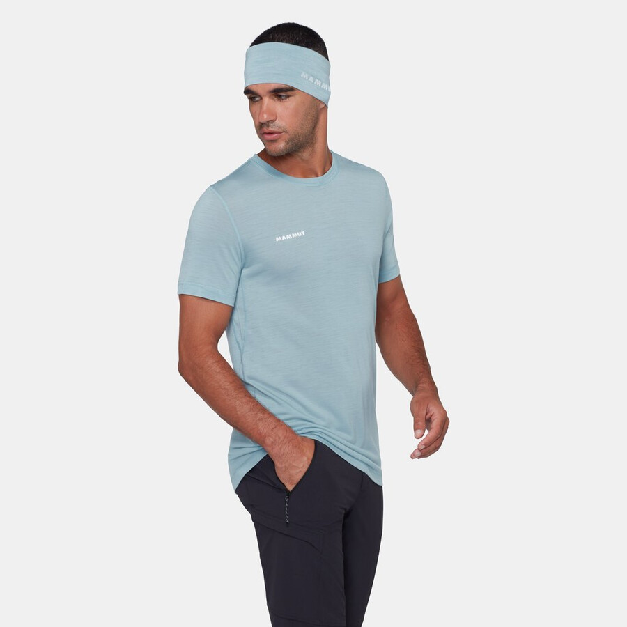 camiseta masculina tree wool fl mescla marinha.
