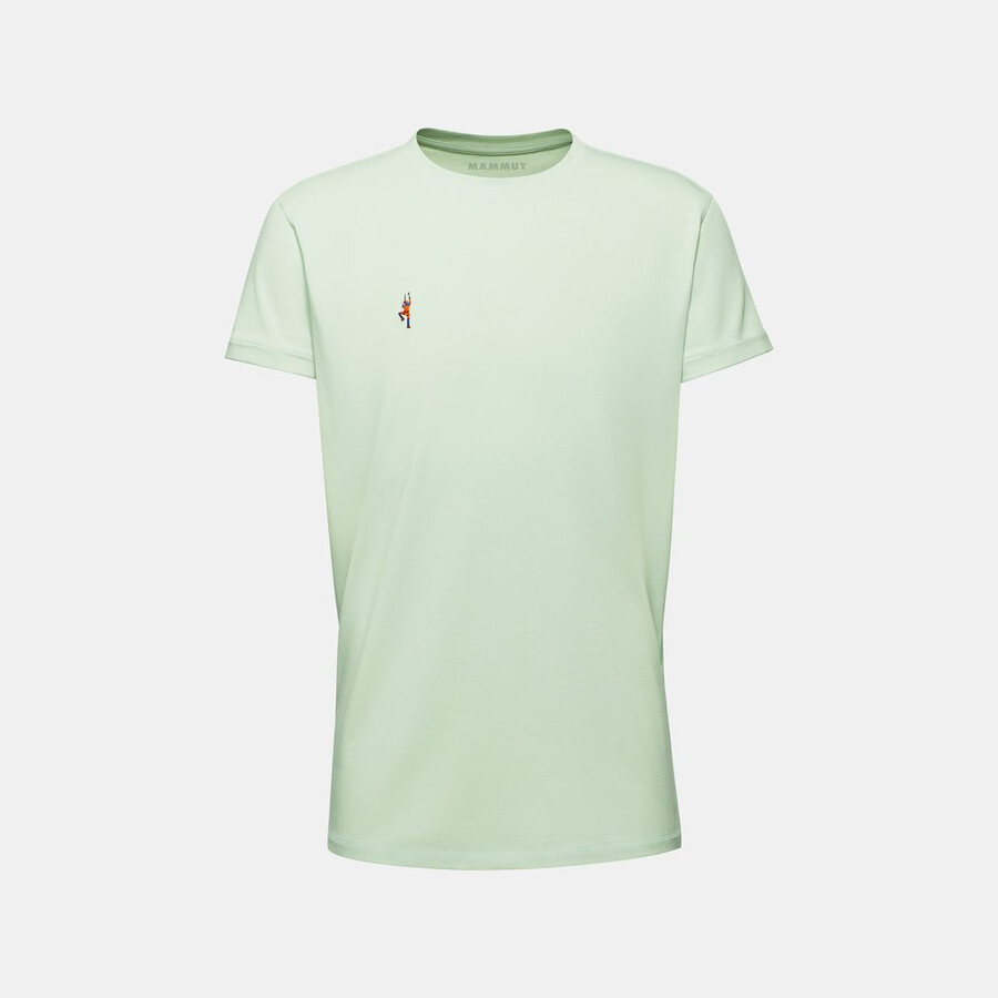 camiseta mammut seon masculina alpinista prata sálvia