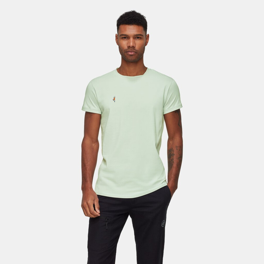 camiseta mammut seon masculina alpinista prata sálvia