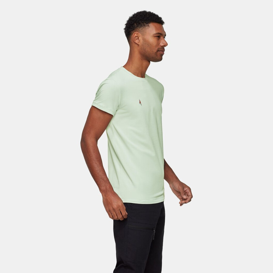 camiseta mammut seon masculina alpinista prata sálvia