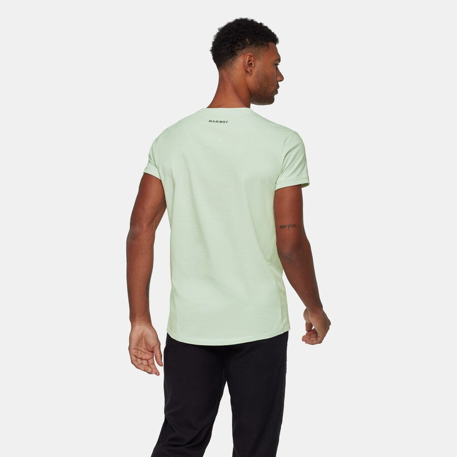 camiseta mammut seon masculina alpinista prata sálvia