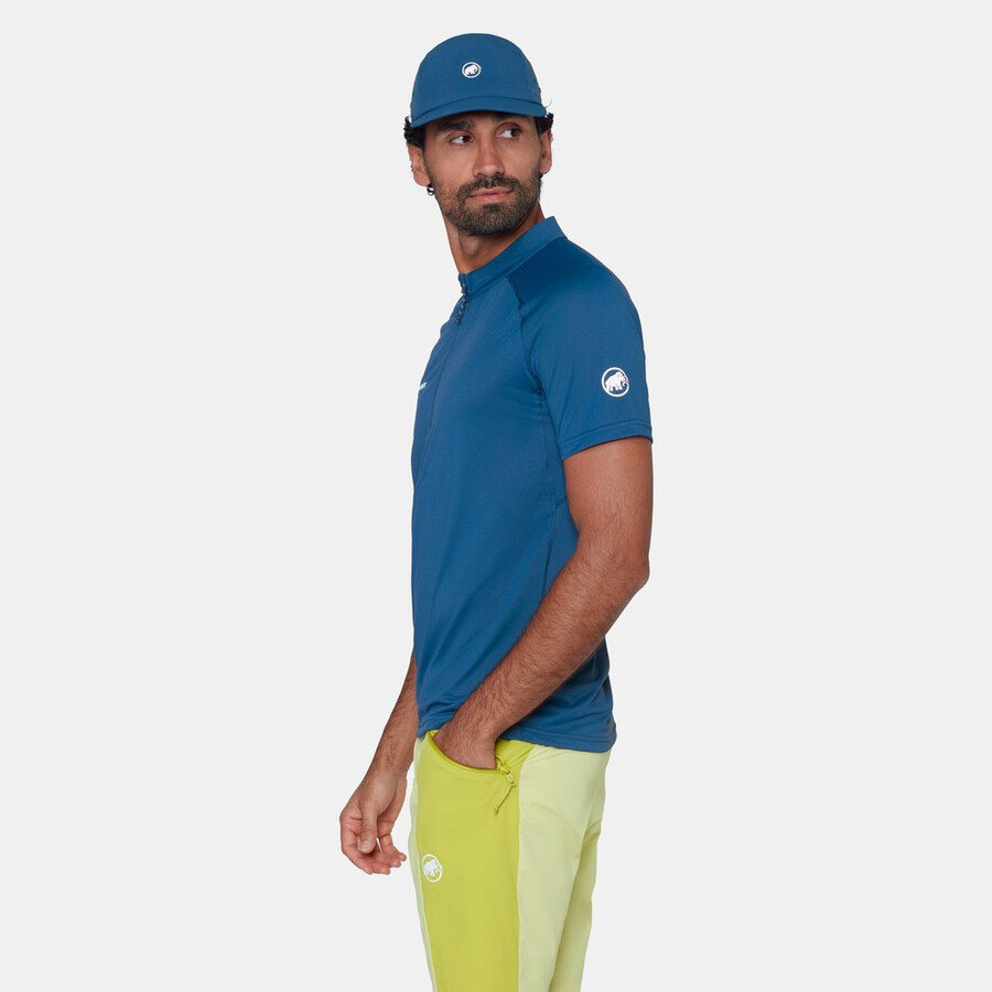 camiseta masculina duncan fl com meio zíper