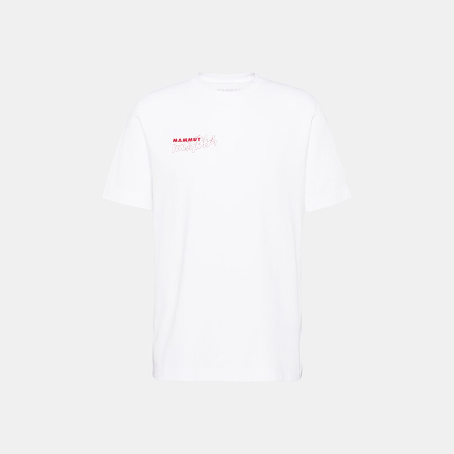 camiseta mammut base masculina multi-pitch branca