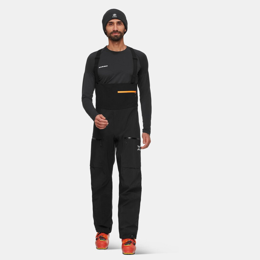 calça com suspensórios eiger free pro hs masculina preta