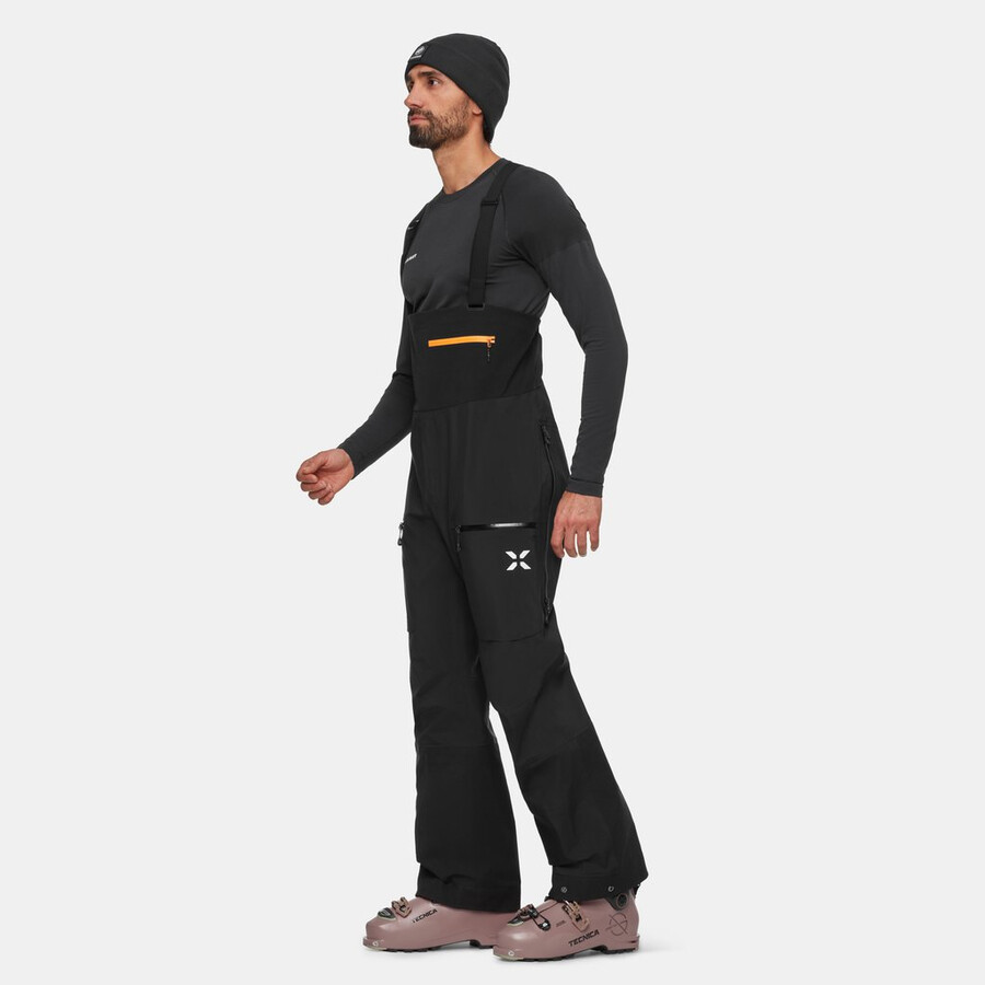 calça com suspensórios eiger free pro hs masculina preta