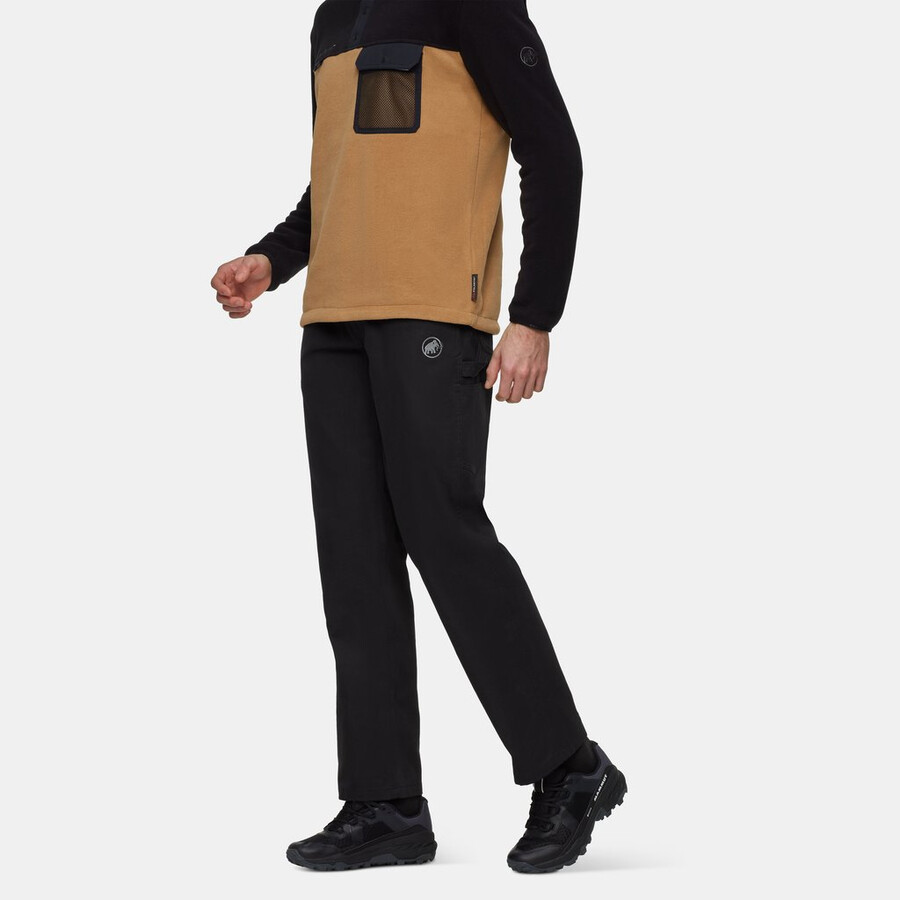calças de lona mammut explorer masculinas pretas