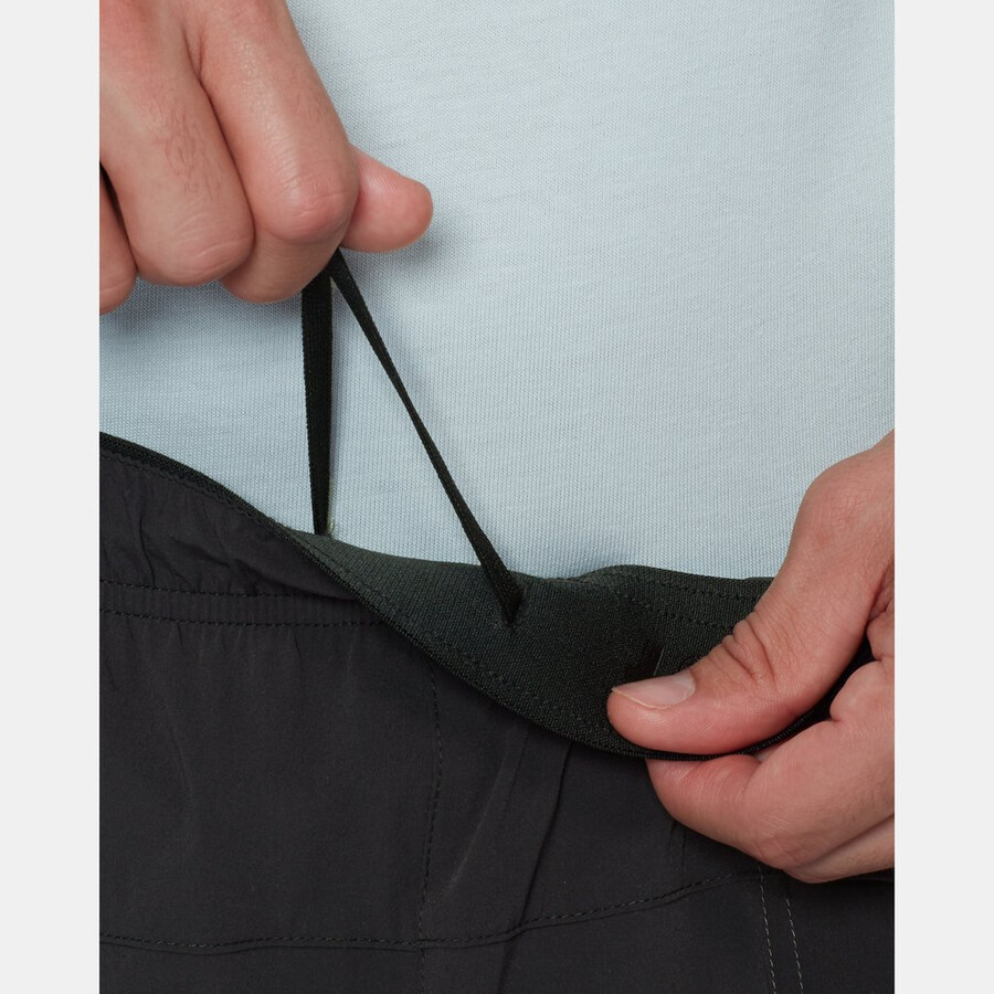 calças de escalada sender para homem pretas.