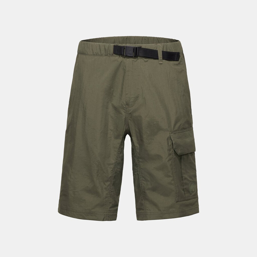 calções cargo para caminhada masculinos pretos.