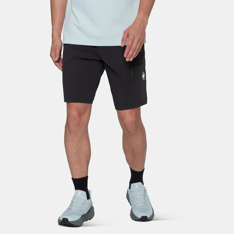 calções de escalada sender para homem pretos.