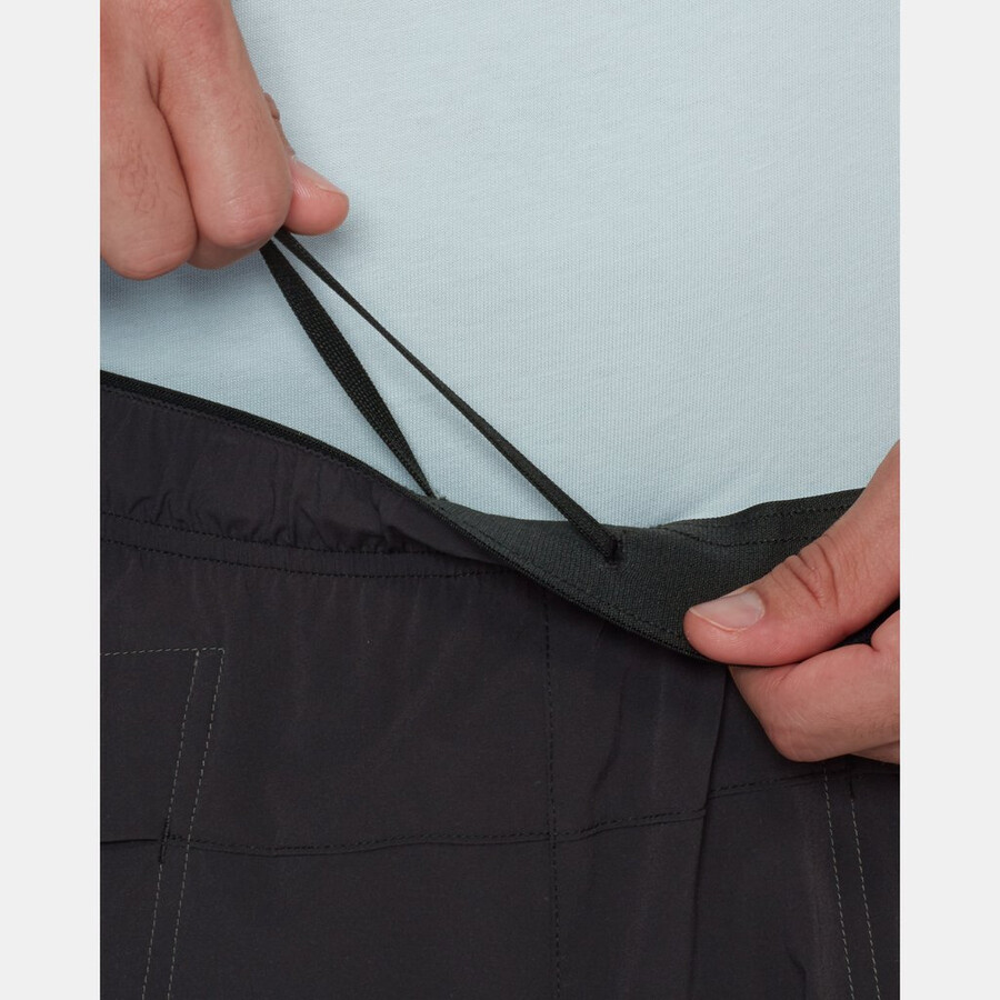 calções de escalada sender para homem pretos.