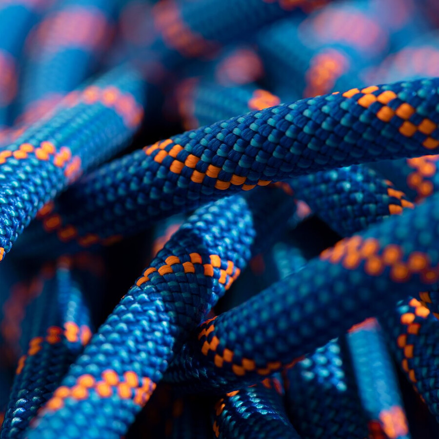 corda seca alpine sender 7.5 50m azul-laranja vibrante