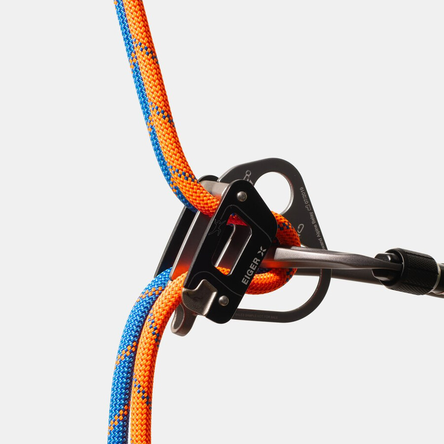 corda seca alpine sender 7.5 50m azul-laranja vibrante