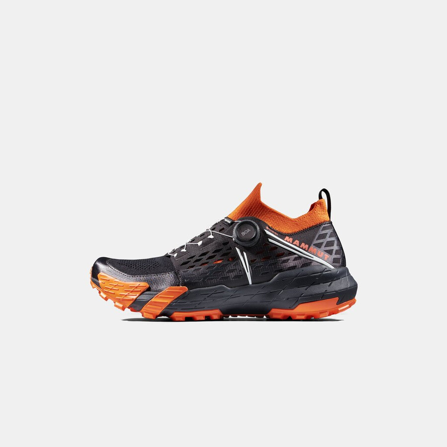 tênis aenergy tr boa mid gtx masculino preto-tangerina escura