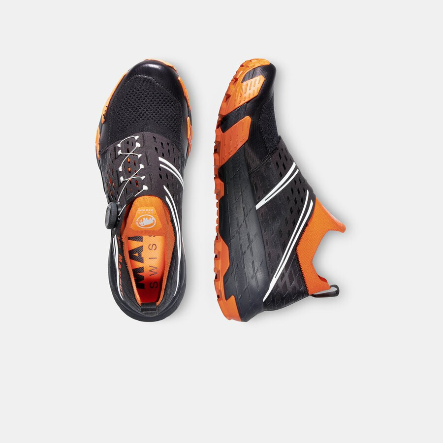 tênis aenergy tr boa mid gtx masculino preto-tangerina escura