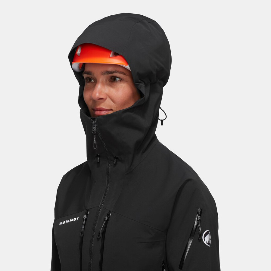 jaqueta com capuz taiss pro hs feminina mammut vermelha-vin