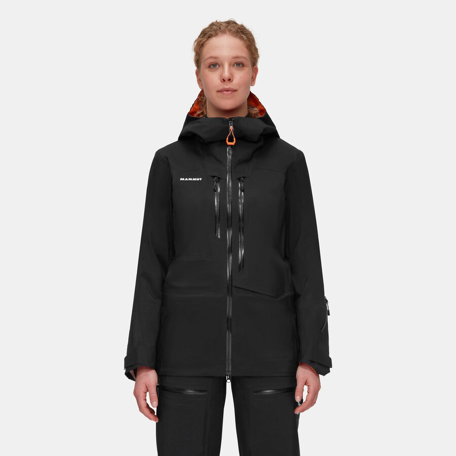 jaqueta com capuz eiger free advanced hs feminina preta