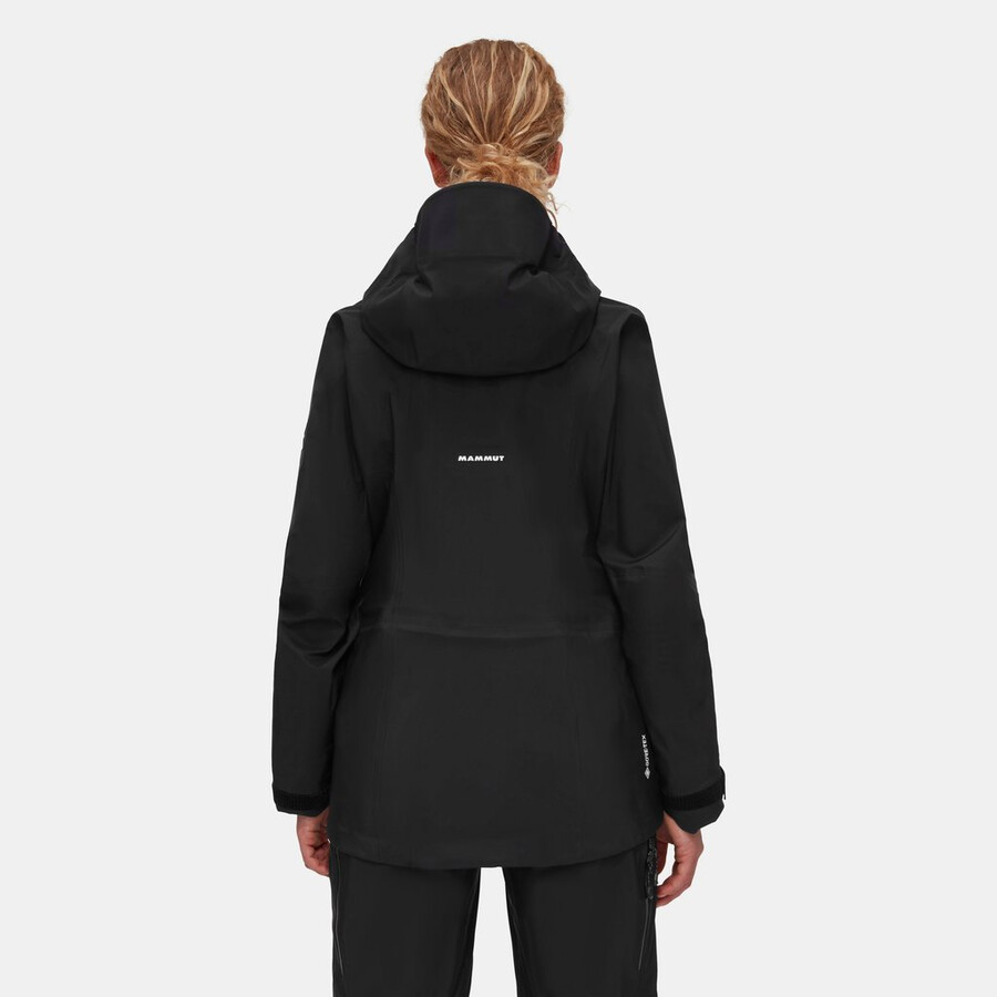 jaqueta com capuz eiger free advanced hs feminina preta
