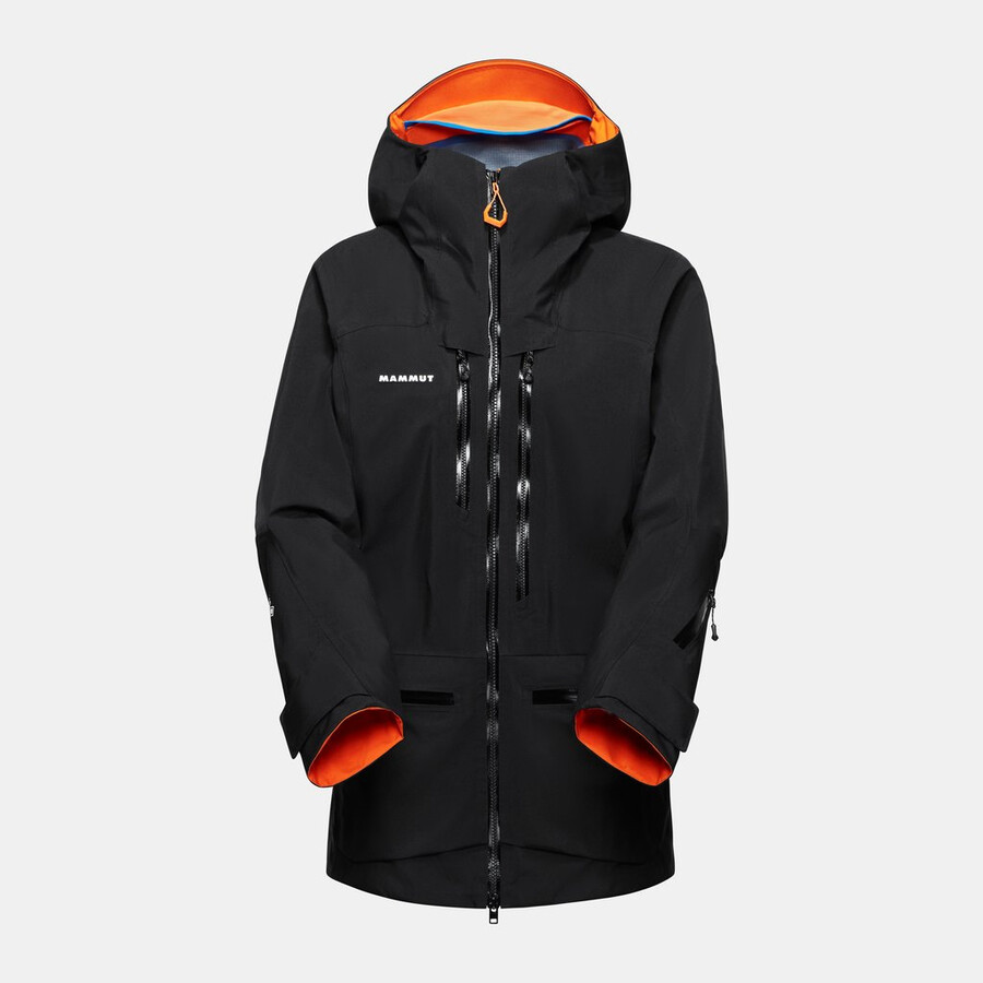 jaqueta com capuz eiger free pro hs feminina preta