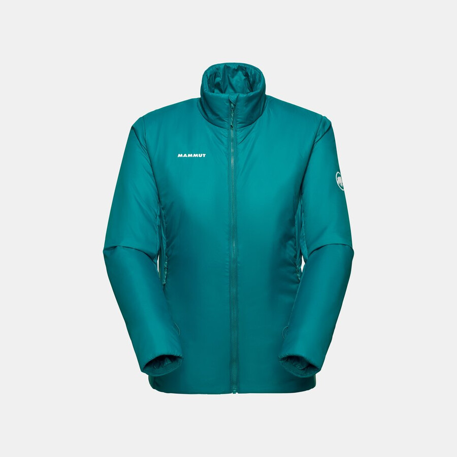 jaqueta com capuz alto light 3 em 1 hs feminina lavanda-verde-azulado escuro