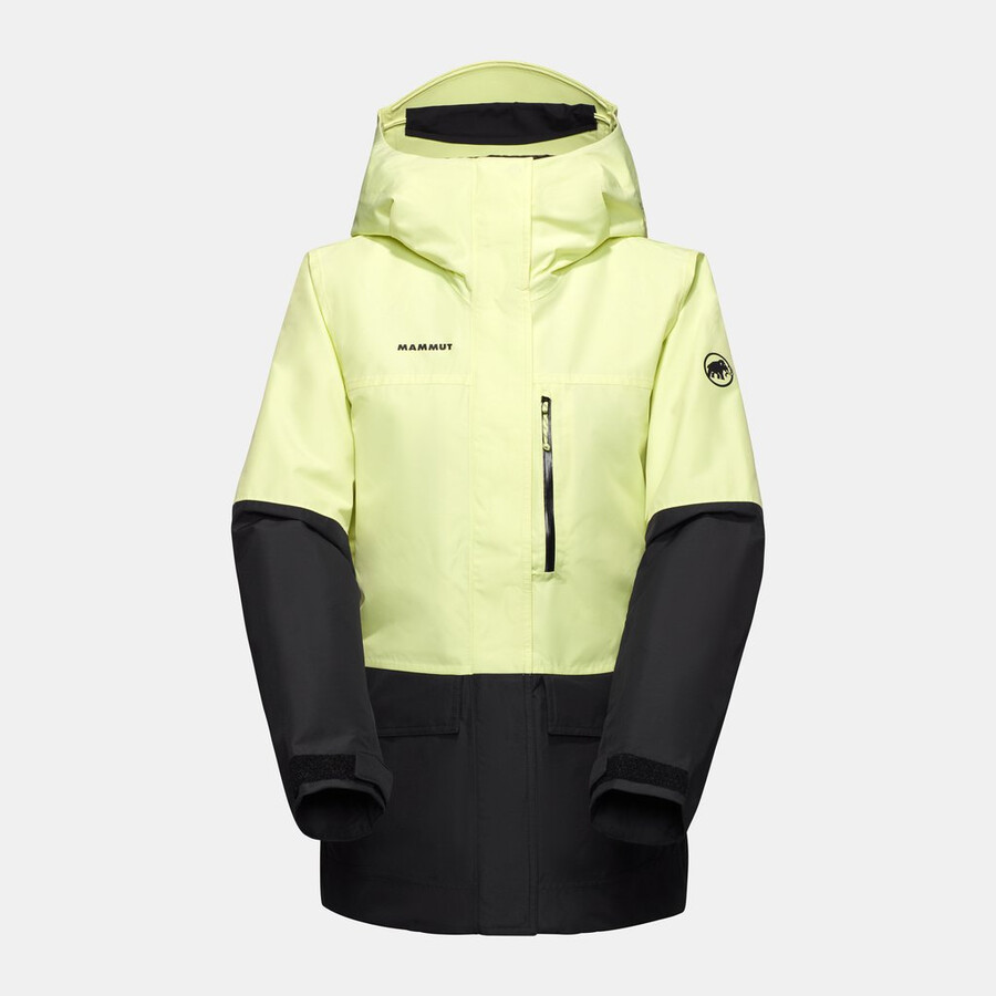 jaqueta com capuz fall line hs thermo feminina sulai-preta