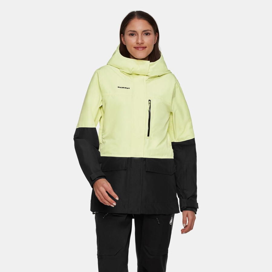 jaqueta com capuz fall line hs thermo feminina sulai-preta