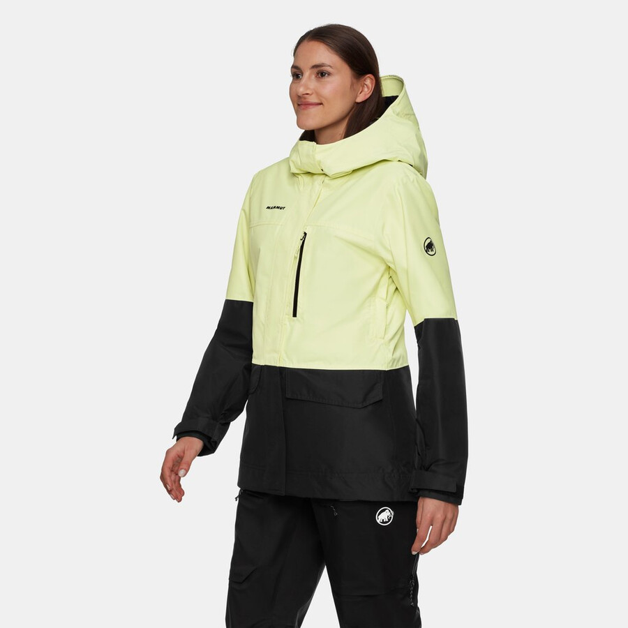 jaqueta com capuz fall line hs thermo feminina sulai-preta