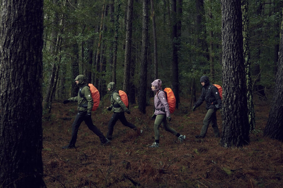 jaqueta com capuz linard guide hs feminina mammut vermelha-vin